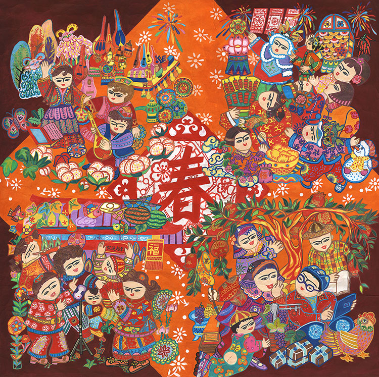 07-86-刘克勤 红运起年 山东 98×100cm.jpg