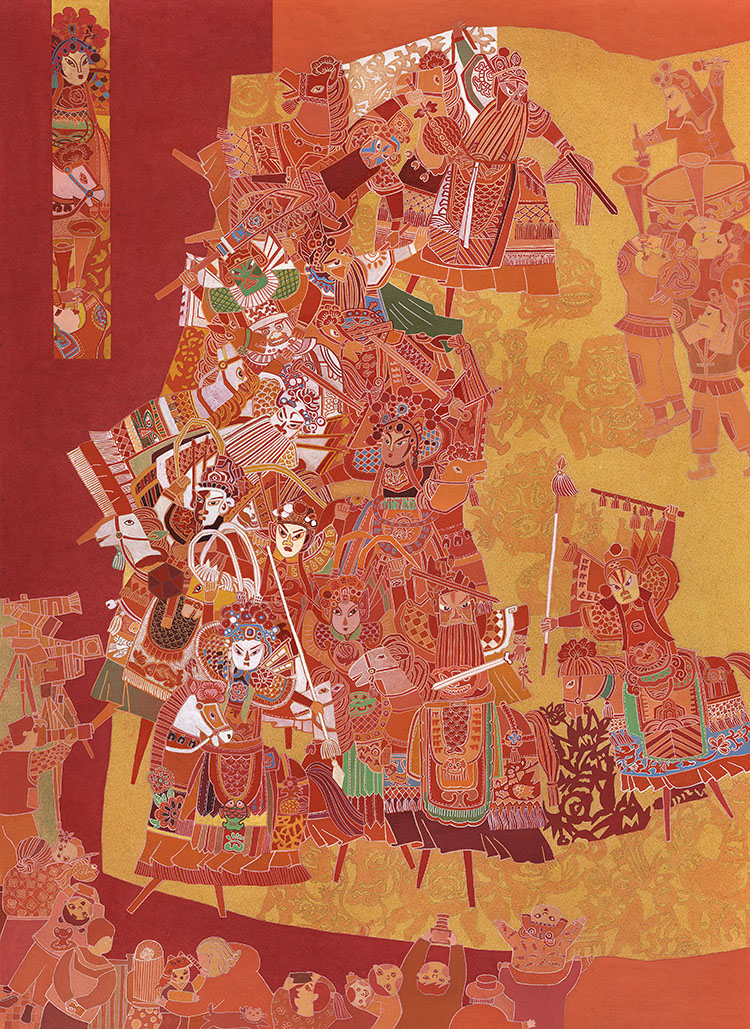 11-75-李苏兰 竹马起舞颂盛世 山东 109×78cm.jpg