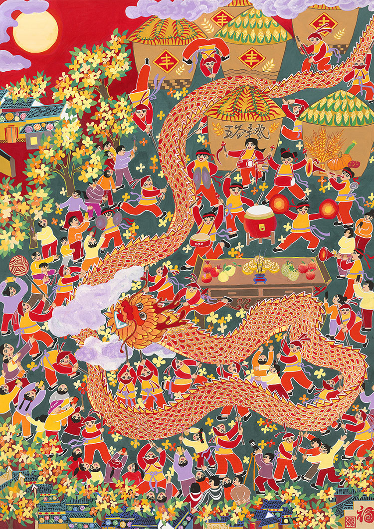 12-70-李红娟 桂花香里庆丰年 浙江 107×75cm.jpg