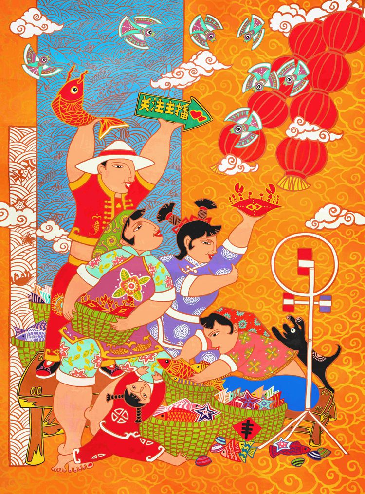 郭风鸣《渔港新潮·数字新航》.jpg